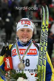 09.02.2008, Oestersund, Sweden (SWE): Oksana Khvostenko (UKR) - IBU World Championchip of Biathlon, medal shooting - Oestersund (SWE). www.nordicfocus.com. c Manzoni/NordicFocus. Every downloaded picture is fee-liable.