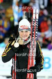 17.02.2008, Oestersund, Sweden (SWE): Andrea Henkel (GER) - IBU World Championchip of Biathlon, medal shooting - Oestersund (SWE). www.nordicfocus.com. c Manzoni/NordicFocus. Every downloaded picture is fee-liable.