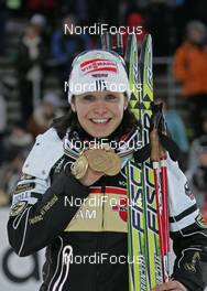17.02.2008, Oestersund, Sweden (SWE): Magdalena Neuner (GER)  - IBU World Championchip of Biathlon, medal shooting - Oestersund (SWE). www.nordicfocus.com. c Hemmersbach/NordicFocus. Every downloaded picture is fee-liable.