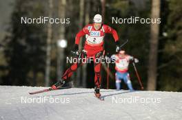 10.02.2008, Oestersund, Sweden (SWE): Halvard Hanevold (NOR) - IBU World Championchip of Biathlon, pursuit men - Oestersund (SWE). www.nordicfocus.com. c Furtner/NordicFocus. Every downloaded picture is fee-liable.