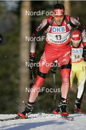 10.02.2008, Oestersund, Sweden (SWE): Simon Hallenbarter (SUI) - IBU World Championchip of Biathlon, pursuit men - Oestersund (SWE). www.nordicfocus.com. c Furtner/NordicFocus. Every downloaded picture is fee-liable.