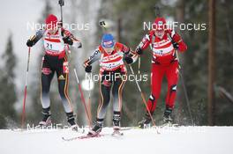 10.02.2008, Oestersund, Sweden (SWE): l-r: Kati Wilhelm (GER), Martina Glagow (GER), Magdalena Gwizdon (POL) - IBU World Championchip of Biathlon, pursuit women - Oestersund (SWE). www.nordicfocus.com. c Furtner/NordicFocus. Every downloaded picture is fee-liable.