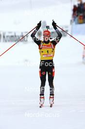 10.02.2008, Oestersund, Sweden (SWE): Andrea Henkel (GER) - IBU World Championchip of Biathlon, pursuit women - Oestersund (SWE). www.nordicfocus.com. c Manzoni/NordicFocus. Every downloaded picture is fee-liable.