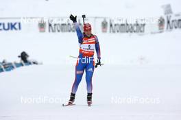 10.02.2008, Oestersund, Sweden (SWE): Ekaterina Iourieva (RUS) - IBU World Championchip of Biathlon, pursuit women - Oestersund (SWE). www.nordicfocus.com. c Manzoni/NordicFocus. Every downloaded picture is fee-liable.