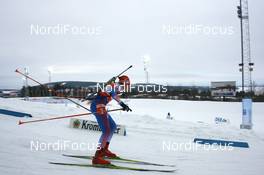 10.02.2008, Oestersund, Sweden (SWE): Albina Akhatova (RUS) - IBU World Championchip of Biathlon, pursuit women - Oestersund (SWE). www.nordicfocus.com. c Manzoni/NordicFocus. Every downloaded picture is fee-liable.