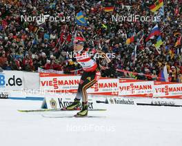 10.02.2008, Oestersund, Sweden (SWE): Magdalena Neuner (GER)  - IBU World Championchip of Biathlon, pursuit women - Oestersund (SWE). www.nordicfocus.com. c Hemmersbach/NordicFocus. Every downloaded picture is fee-liable.