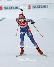 10.02.2008, Oestersund, Sweden (SWE): Albina Akhatova (RUS) - IBU World Championchip of Biathlon, pursuit women - Oestersund (SWE). www.nordicfocus.com. c Hemmersbach/NordicFocus. Every downloaded picture is fee-liable.