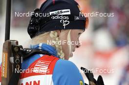 10.02.2008, Oestersund, Sweden (SWE): Mari Laukkanen (FIN) - IBU World Championchip of Biathlon, pursuit women - Oestersund (SWE). www.nordicfocus.com. c Furtner/NordicFocus. Every downloaded picture is fee-liable.