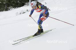 10.02.2008, Oestersund, Sweden (SWE): Oksana Khvostenko (UKR) - IBU World Championchip of Biathlon, pursuit women - Oestersund (SWE). www.nordicfocus.com. c Furtner/NordicFocus. Every downloaded picture is fee-liable.