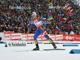 10.02.2008, Oestersund, Sweden (SWE): Oksana Khvostenko (UKR) - IBU World Championchip of Biathlon, pursuit women - Oestersund (SWE). www.nordicfocus.com. c Hemmersbach/NordicFocus. Every downloaded picture is fee-liable.
