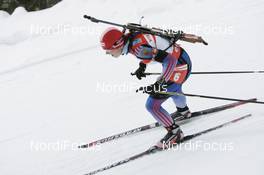 10.02.2008, Oestersund, Sweden (SWE): Svetlana Sleptsova (RUS) - IBU World Championchip of Biathlon, pursuit women - Oestersund (SWE). www.nordicfocus.com. c Furtner/NordicFocus. Every downloaded picture is fee-liable.