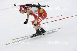 10.02.2008, Oestersund, Sweden (SWE): Chunli Wang (CHN) - IBU World Championchip of Biathlon, pursuit women - Oestersund (SWE). www.nordicfocus.com. c Furtner/NordicFocus. Every downloaded picture is fee-liable.
