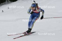 10.02.2008, Oestersund, Sweden (SWE): Anna Maria Nilsson (SWE) - IBU World Championchip of Biathlon, pursuit women - Oestersund (SWE). www.nordicfocus.com. c Furtner/NordicFocus. Every downloaded picture is fee-liable.
