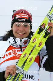 10.02.2008, Oestersund, Sweden (SWE): Magdalena Neuner (GER) - IBU World Championchip of Biathlon, pursuit women - Oestersund (SWE). www.nordicfocus.com. c Manzoni/NordicFocus. Every downloaded picture is fee-liable.