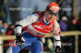12.02.2008, Oestersund, Sweden (SWE): Kadri Lehtla (EST) - IBU World Championchip of Biathlon, relay mixed - Oestersund (SWE). www.nordicfocus.com. c Hemmersbach/NordicFocus. Every downloaded picture is fee-liable.