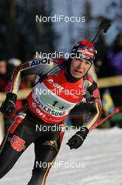 12.02.2008, Oestersund, Sweden (SWE): Magdalena Neuner (GER)  - IBU World Championchip of Biathlon, relay mixed - Oestersund (SWE). www.nordicfocus.com. c Hemmersbach/NordicFocus. Every downloaded picture is fee-liable.