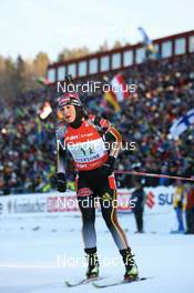 12.02.2008, Oestersund, Sweden (SWE): Magdalena Neuner (GER) - IBU World Championchip of Biathlon, relay mixed - Oestersund (SWE). www.nordicfocus.com. c Manzoni/NordicFocus. Every downloaded picture is fee-liable.