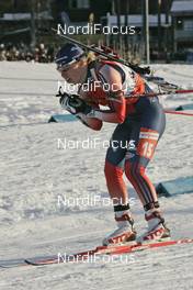 12.02.2008, Oestersund, Sweden (SWE): Tracy Barnes (USA)  - IBU World Championchip of Biathlon, relay mixed - Oestersund (SWE). www.nordicfocus.com. c Furtner/NordicFocus. Every downloaded picture is fee-liable.