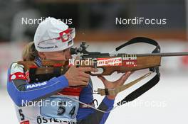 17.02.2008, Oestersund, Sweden (SWE): Oksana Khvostenko (UKR)  - IBU World Championchip of Biathlon, relay women - Oestersund (SWE). www.nordicfocus.com. c Hemmersbach/NordicFocus. Every downloaded picture is fee-liable.