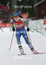 17.02.2008, Oestersund, Sweden (SWE): Sofia Domeij (SWE)  - IBU World Championchip of Biathlon, relay women - Oestersund (SWE). www.nordicfocus.com. c Hemmersbach/NordicFocus. Every downloaded picture is fee-liable.
