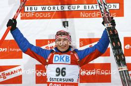 09.02.2008, Oestersund, Sweden (SWE): Maxim Tchoudov (RUS) - IBU World Championchip of Biathlon, sprint men - Oestersund (SWE). www.nordicfocus.com. c Manzoni/NordicFocus. Every downloaded picture is fee-liable.
