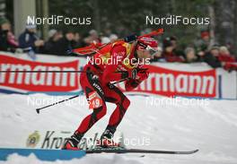 09.02.2008, Oestersund, Sweden (SWE): Ole Einar Bjoerndalen (NOR)  - IBU World Championchip of Biathlon, sprint men - Oestersund (SWE). www.nordicfocus.com. c Hemmersbach/NordicFocus. Every downloaded picture is fee-liable.