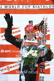 09.02.2008, Oestersund, Sweden (SWE): Andrea Henkel (GER) - IBU World Championchip of Biathlon, sprint women - Oestersund (SWE). www.nordicfocus.com. c Manzoni/NordicFocus. Every downloaded picture is fee-liable.