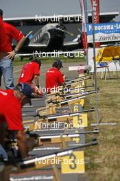 05.07.2008, Duebendorf, Switzerland: Kidz Race, shooting - Biathlon, 1 Grand Prix of Switzerland - Duebendorf (SUI). www.nordicfocus.com. c Felgenhauer/NordicFocus. Every downloaded picture is fee-liable.