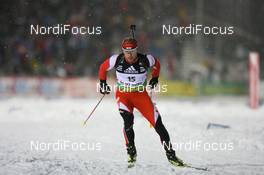 03.12.2008, Oestersund, Sweden (SWE): Daniel Mesotitsch (AUT), Fischer, Rottefella, Leki - IBU world cup biathlon, individual men, Oestersund (SWE). www.nordicfocus.com. © Manzoni/NordicFocus. Every downloaded picture is fee-liable.