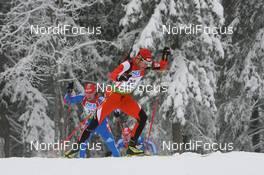 07.12.2008, Oestersund, Sweden (SWE): Daniel Mesotitsch (AUT), Fischer, Rottefella, Leki - IBU world cup biathlon, pursuit men, Oestersund (SWE). www.nordicfocus.com. © Manzoni/NordicFocus. Every downloaded picture is fee-liable.