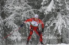 07.12.2008, Oestersund, Sweden (SWE): Halvard Hanevold (NOR), Madshus, Rottefella, Swix, Odlo - IBU world cup biathlon, pursuit men, Oestersund (SWE). www.nordicfocus.com. © Manzoni/NordicFocus. Every downloaded picture is fee-liable.