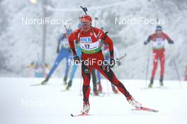07.12.2008, Oestersund, Sweden (SWE): Frode Andresen (NOR), Atomic, Swix, Odlo - IBU world cup biathlon, pursuit men, Oestersund (SWE). www.nordicfocus.com. © Manzoni/NordicFocus. Every downloaded picture is fee-liable.