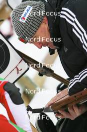 06.12.2008, Oestersund, Sweden (SWE): Klaus Siebert (GER), shooting coach team Belarus - IBU world cup biathlon, sprint men, Oestersund (SWE). www.nordicfocus.com. © Manzoni/NordicFocus. Every downloaded picture is fee-liable.