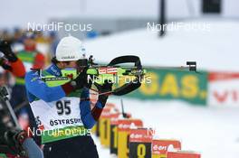 06.12.2008, Oestersund, Sweden (SWE): Jean Guillaume Beatrix (FRA), Rossignol, Rottefella, One Way, Odlo - IBU world cup biathlon, sprint men, Oestersund (SWE). www.nordicfocus.com. © Manzoni/NordicFocus. Every downloaded picture is fee-liable.