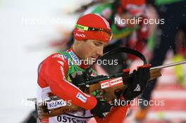 06.12.2008, Oestersund, Sweden (SWE): Thomas Frei (SUI), Atomic, Leki, adidas - IBU world cup biathlon, sprint men, Oestersund (SWE). www.nordicfocus.com. © Manzoni/NordicFocus. Every downloaded picture is fee-liable.