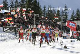14.12.2008, Hochfilzen, Austria (AUT): start group- IBU world cup biathlon, relay men, Hochfilzen (AUT). www.nordicfocus.com. © Furtner/NordicFocus. Every downloaded picture is fee-liable.
