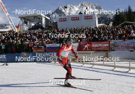 14.12.2008, Hochfilzen, Austria (AUT): Emil Hegle Svendsen (NOR), Madshus, Rottefella, Swix, Odlo - IBU world cup biathlon, relay men, Hochfilzen (AUT). www.nordicfocus.com. © Furtner/NordicFocus. Every downloaded picture is fee-liable.
