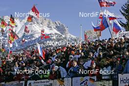 14.12.2008, Hochfilzen, Austria (AUT): fans and flags - IBU world cup biathlon, relay men, Hochfilzen (AUT). www.nordicfocus.com. © Furtner/NordicFocus. Every downloaded picture is fee-liable.