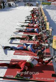 14.12.2008, Hochfilzen, Austria (AUT): shooting range - IBU world cup biathlon, relay men, Hochfilzen (AUT). www.nordicfocus.com. © Furtner/NordicFocus. Every downloaded picture is fee-liable.