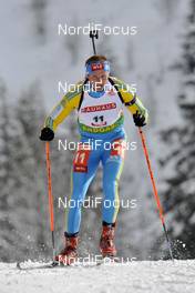 12.12.2008, Hochfilzen, Austria (AUT): Oleg Berezhnoy (UKR), Madshus, Rottefella, Alpina, Swix - IBU world cup biathlon, sprint men, Hochfilzen (AUT). www.nordicfocus.com. © Furtner/NordicFocus. Every downloaded picture is fee-liable.
