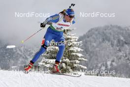 12.12.2008, Hochfilzen, Austria (AUT): David Ekholm (SWE), Madshus, Rottefella, Alpina, Leki, adidas - IBU world cup biathlon, sprint men, Hochfilzen (AUT). www.nordicfocus.com. © Furtner/NordicFocus. Every downloaded picture is fee-liable.
