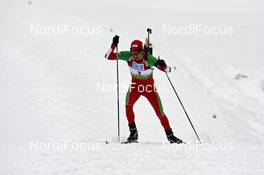 18.12.2008, Hochfilzen, Austria (AUT): Sergey Novikov (BLR), Madshus,  - IBU world cup biathlon, individual men, Hochfilzen (AUT). www.nordicfocus.com. © Felgenhauer/NordicFocus. Every downloaded picture is fee-liable.