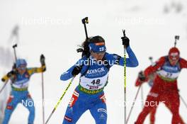 18.12.2008, Hochfilzen, Austria (AUT): Teija Kuntola (FIN), Alpina, Onw Way - IBU world cup biathlon, individual women, Hochfilzen (AUT). www.nordicfocus.com. © Felgenhauer/NordicFocus. Every downloaded picture is fee-liable.