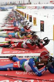 21.12.2008, Hochfilzen, Austria (AUT): the full shooting range of Hochfilzen - IBU world cup biathlon, relay men, Hochfilzen (AUT). www.nordicfocus.com. © Felgenhauer/NordicFocus. Every downloaded picture is fee-liable.
