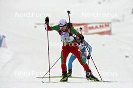 21.12.2008, Hochfilzen, Austria (AUT): Darya Domracheva (BLR), Fischer, Rottefella  - IBU world cup biathlon, relay women, Hochfilzen (AUT). www.nordicfocus.com. © Felgenhauer/NordicFocus. Every downloaded picture is fee-liable.