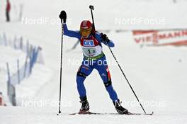 21.12.2008, Hochfilzen, Austria (AUT): Anna Boulygina (RUS), Madshus, Exel, adidas  - IBU world cup biathlon, relay women, Hochfilzen (AUT). www.nordicfocus.com. © Felgenhauer/NordicFocus. Every downloaded picture is fee-liable.