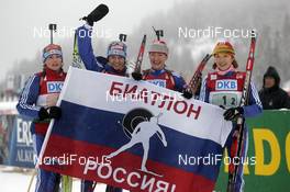 21.12.2008, Hochfilzen, Austria (AUT): Team Russia - IBU world cup biathlon, relay women, Hochfilzen (AUT). www.nordicfocus.com. © Felgenhauer/NordicFocus. Every downloaded picture is fee-liable.