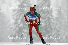 20.12.2008, Hochfilzen, Austria (AUT): Sergey Novikov (BLR), Madshus  - IBU world cup biathlon, sprint men, Hochfilzen (AUT). www.nordicfocus.com. © Felgenhauer/NordicFocus. Every downloaded picture is fee-liable.