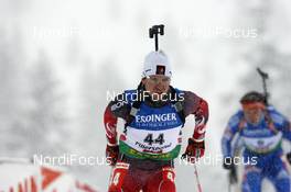 20.12.2008, Hochfilzen, Austria (AUT): Jean Philippe Leguellec (CAN), Rossignol, Exel  - IBU world cup biathlon, sprint men, Hochfilzen (AUT). www.nordicfocus.com. © Felgenhauer/NordicFocus. Every downloaded picture is fee-liable.