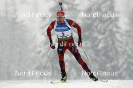 20.12.2008, Hochfilzen, Austria (AUT): Hans Martin Gjedrem (NOR), Fischer, Odlo  - IBU world cup biathlon, sprint men, Hochfilzen (AUT). www.nordicfocus.com. © Felgenhauer/NordicFocus. Every downloaded picture is fee-liable.